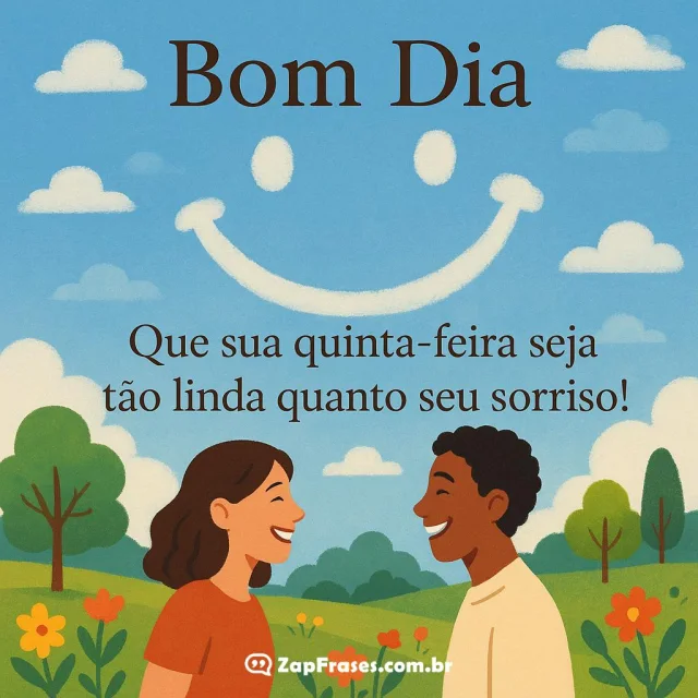 Imagem de bom dia com frase inspiradora para quinta-feira