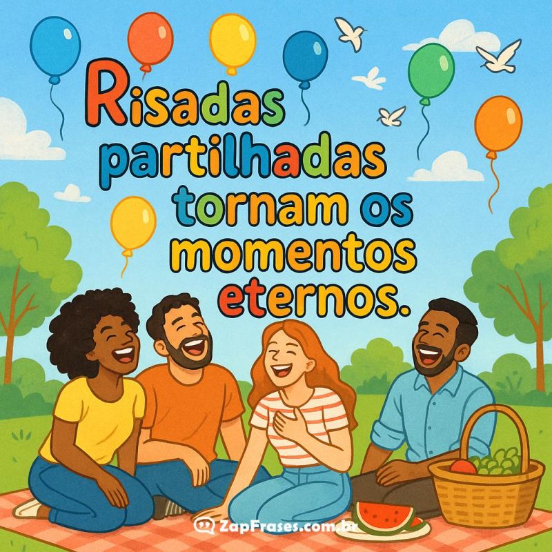 Risadas Partilhadas: Celebrando Amizade e Felicidade