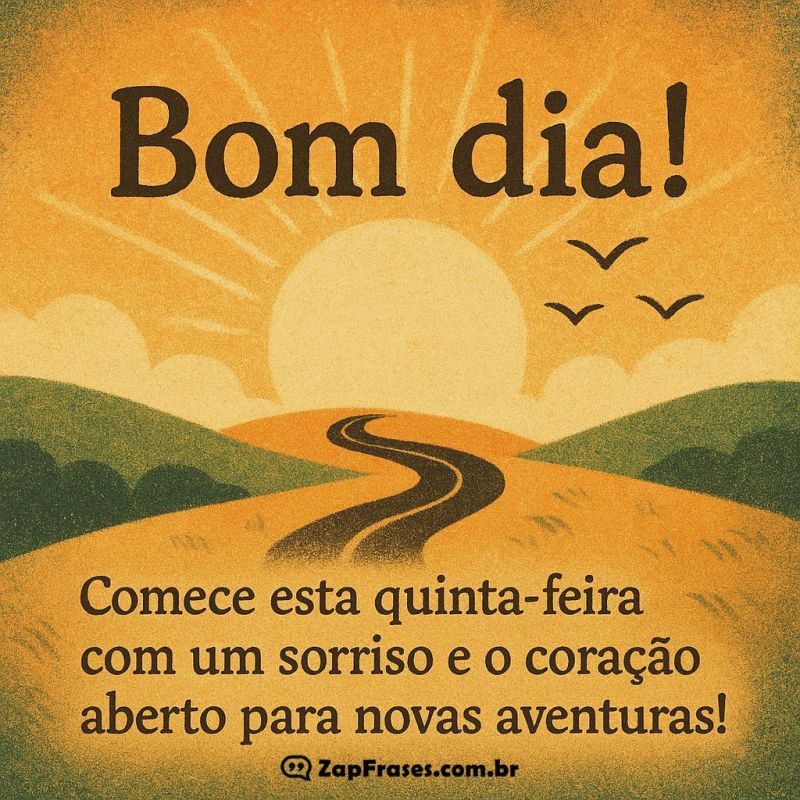 Mensagem Inspiradora de Bom Dia para Quinta-feira