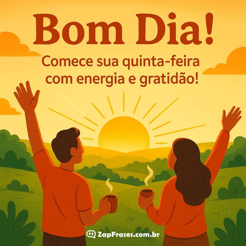 Bom Dia! Encha Sua Quinta-Feira de Energia e Gratidão